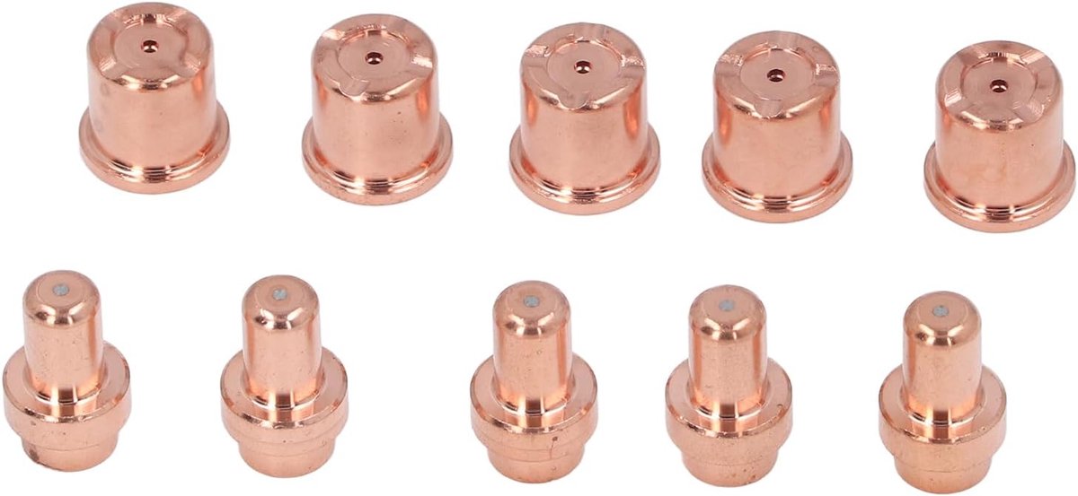 Plasma Snij Kit - Elektrode Mondstuk - Metaal Bewerken - Hoge Duurzaamheid - 10 Stuks - Messing