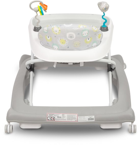 Toyz Canto Serie - Loopstoel - Grijze Kleur - Comfortabel en Veilig - Volledig Draaibare Wielen van Toyz — afbeelding 4
