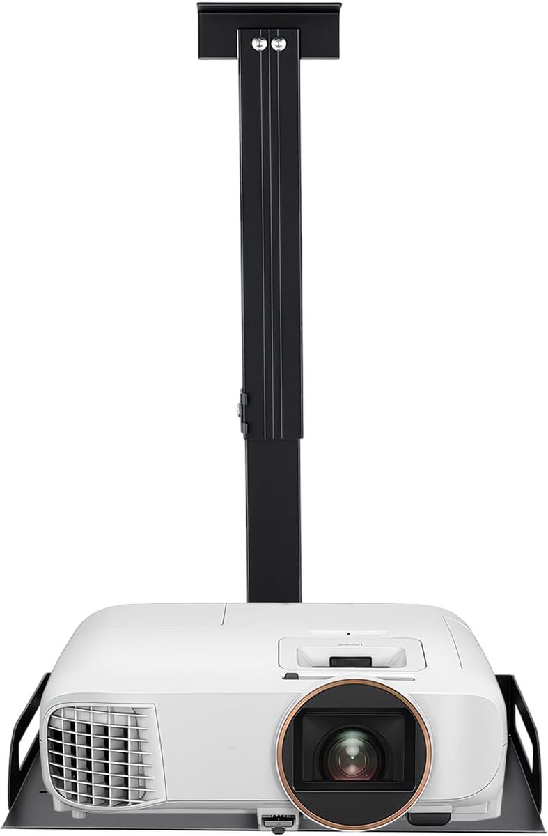 Projectorhouder - Beamer Bevestiging - Thuisbioscoop Creëren - In Hoogte Verstelbaar - 34-56 cm - Zwart