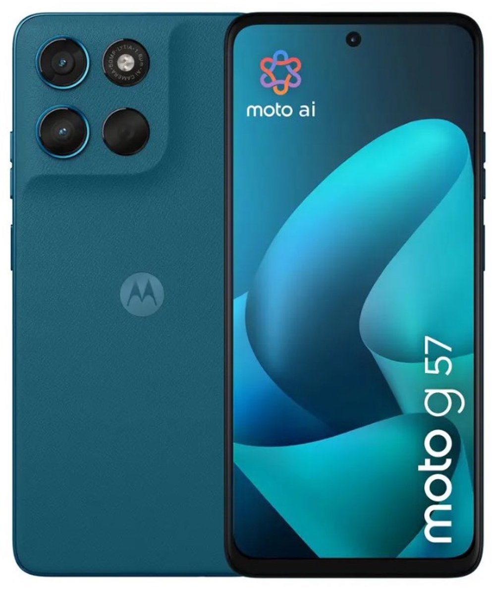 Motorola Moto G57 - Smartfoon - 5G - 8GB RAM - 256GB Opslag - Corsair Groen