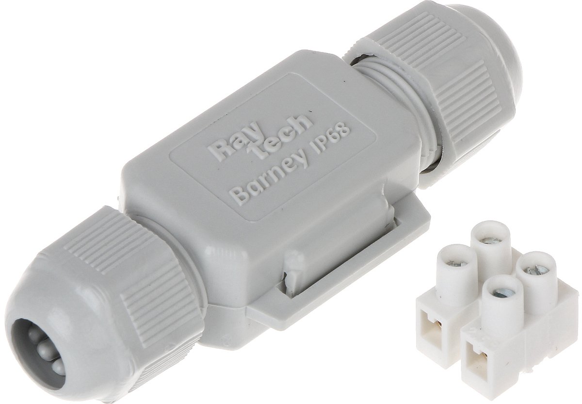 RayTech Barney Serie - Gelbox Verbindingsmof - IP68 - Max. 2x2.5mm² - Ø 6-10mm