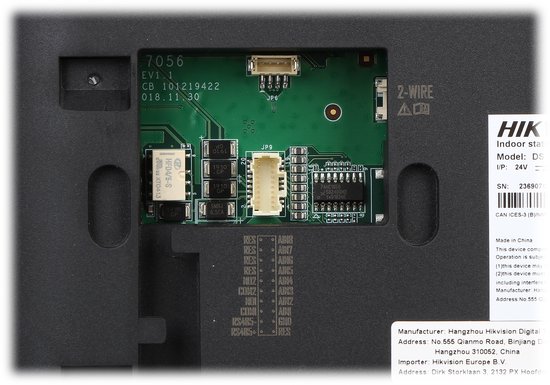 Hikvision DS-KIS702Y complete IP video intercom bundel met opbouw DS-KD8003Y-IME2, DS-KH6320Y-WTE2, DS-KAD702Y, Video Audio Distributor en SD kaart van Merkloos — afbeelding 4