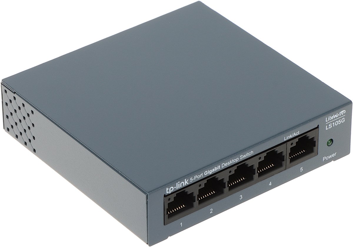 TP-Link LS105G - Netwerk Switch - Unmanaged - 5 poorten - Stalen Kast