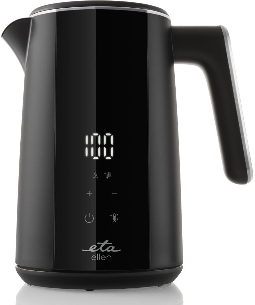 ETA Ellen Serie - Elektrische Waterkoker - 1,5L - Zwart - Temperatuurregeling