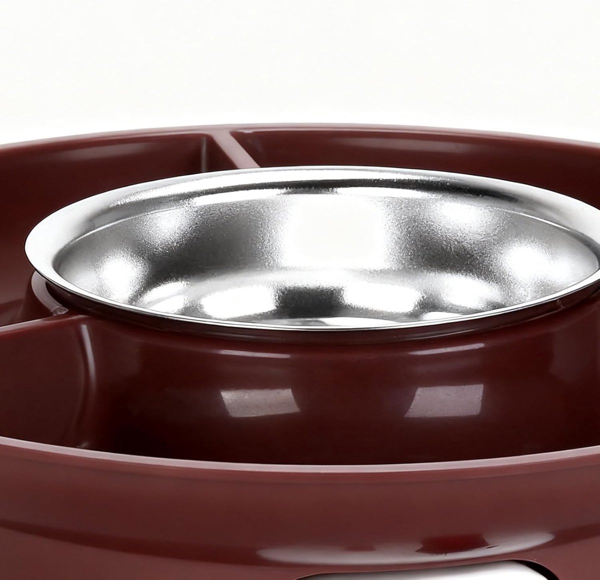 Chocolade Fondue - Hotpot Electrisch - Kaasfondue - Automatische Temperatuurregeling - Oververhittingsbeveiliging - Anti-verbrandingsfunctie - Bruin – foto 4