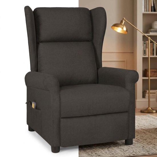 Massagestoel Relaxfauteuil Elektrisch 1 Persoon Taupe