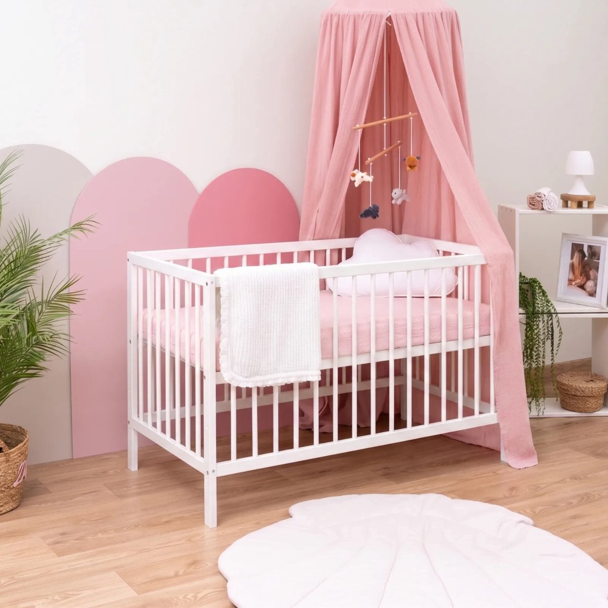 Need Sleep - Vera - Ledikant 60x120 cm - Babybedje met Lattenbodem - Verstelbare Hoogte - Gelakt met Watergedragen Lak - Wit