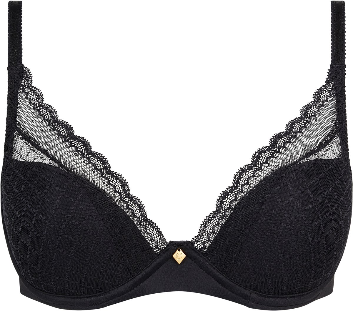 Chantelle Norah Chic - Plunge T-Shirt Bh - Racerback - ZWART