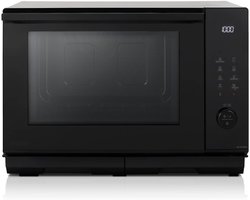 QORA® Stoomoven - Zwart - 46cm x 52cm x 35cm