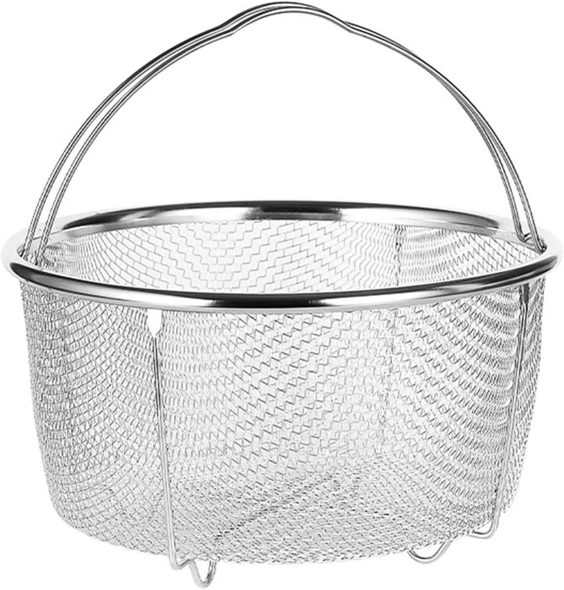 Roestvrijstalen Stoommand met Comfortabele Handvatten voor Koken, 18 cm, Hittebestendig en Duurzaam Keukenaccessoire