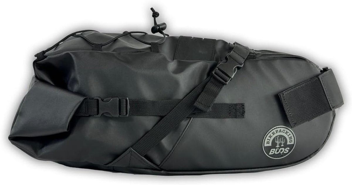 Fietszadeltas - Opbergtas - Fietstochten - Waterdicht ontwerp - 15 Liter - Zwart
