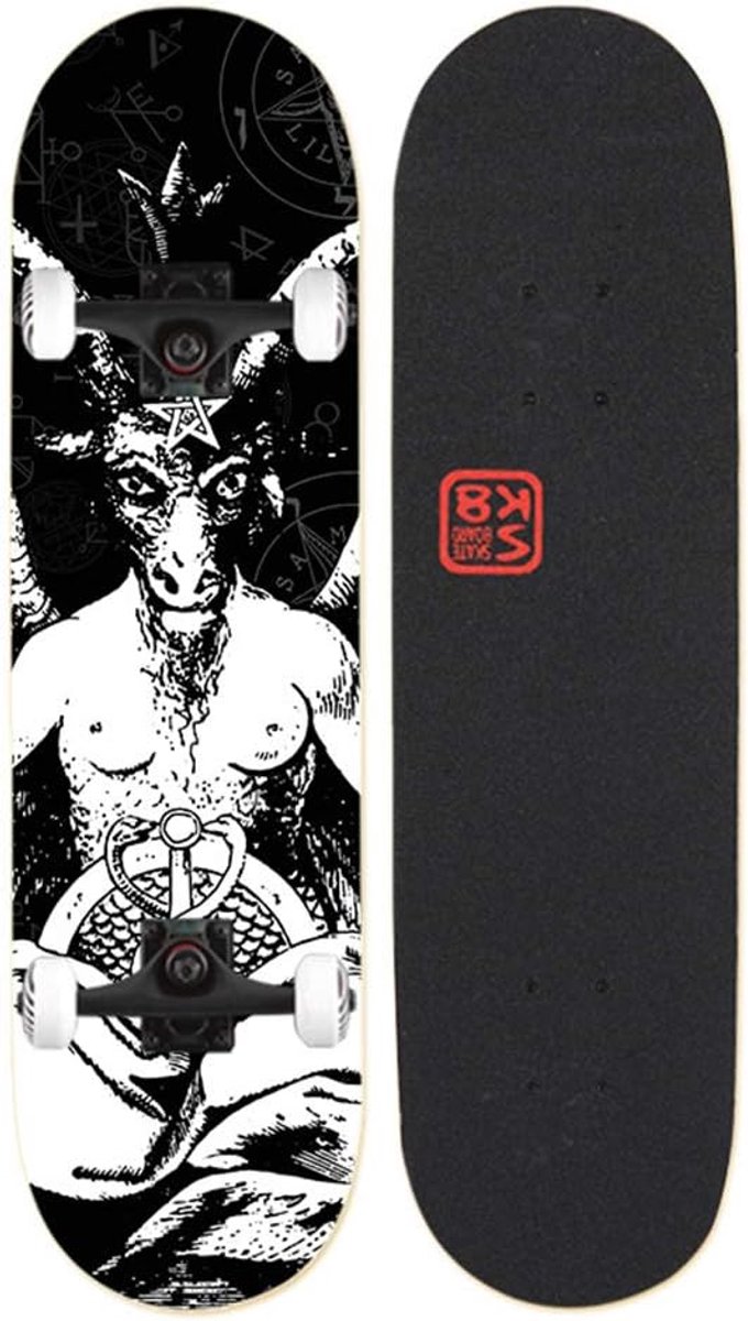 Compleet Skateboard Skateboard voor beginners Tricks uitvoeren Dubbelzijdig concave deck 78×22 cm H