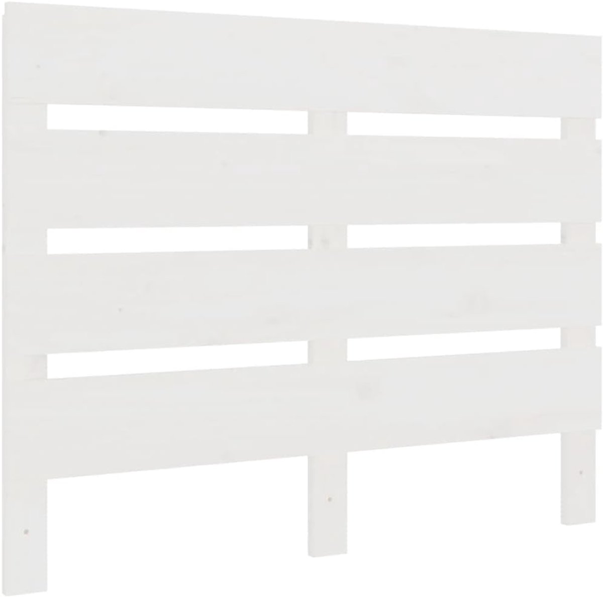 Houten Hoofdbord - Bedonderdeel - Slaapkamer Aankleden - Massief Vurenhout - 75x3x80 cm - Wit