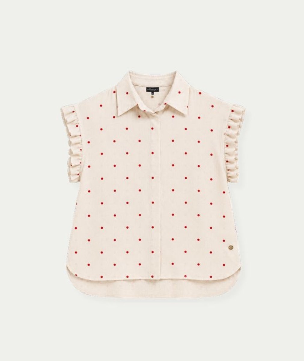 Elvira blouse Emma - Pink dots