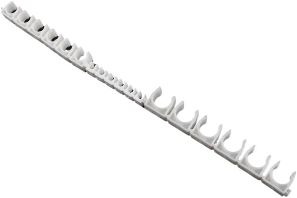 Waterleidingklem - Slangklem - Irrigatie Bevestigen - Kunststof Materiaal - 4 mm - Wit