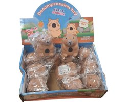 Capybara Squishy Speelgoed - Capybara Squishy Stressbal – 7 cm - Kawaii Capybara Knuffel, Ontspannend Anti-Stress Speeltje voor Iedereen