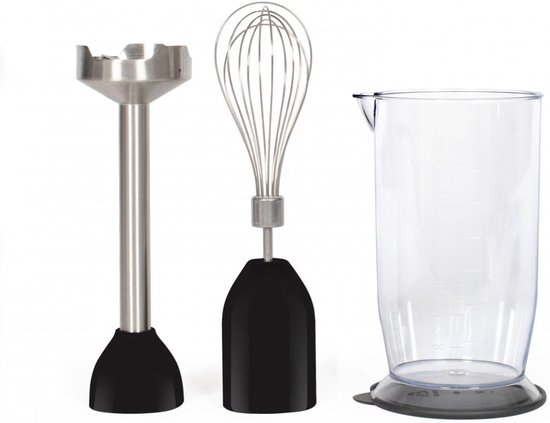 Staafmixer Set - Handmixer Blender - Keukenbereidingen - Ergonomische Handgreep - 700 ml - Zwart — afbeelding 2