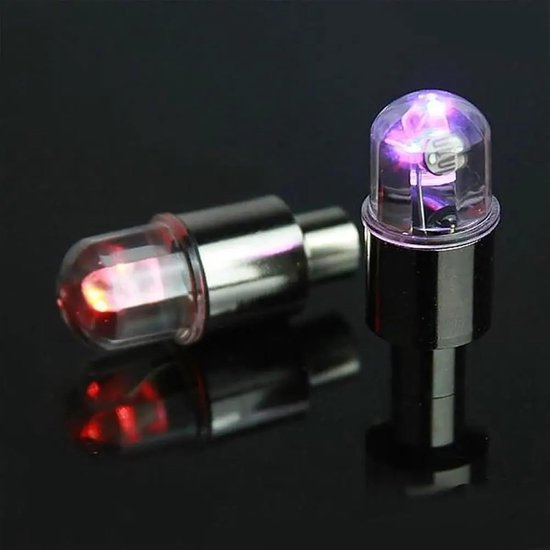Fiets Wiel Verlichting - Fietslampjes Ventieldop - Fiets Veiligheid - Waterdicht Ontwerp - Universele Maat - Rood — afbeelding 4