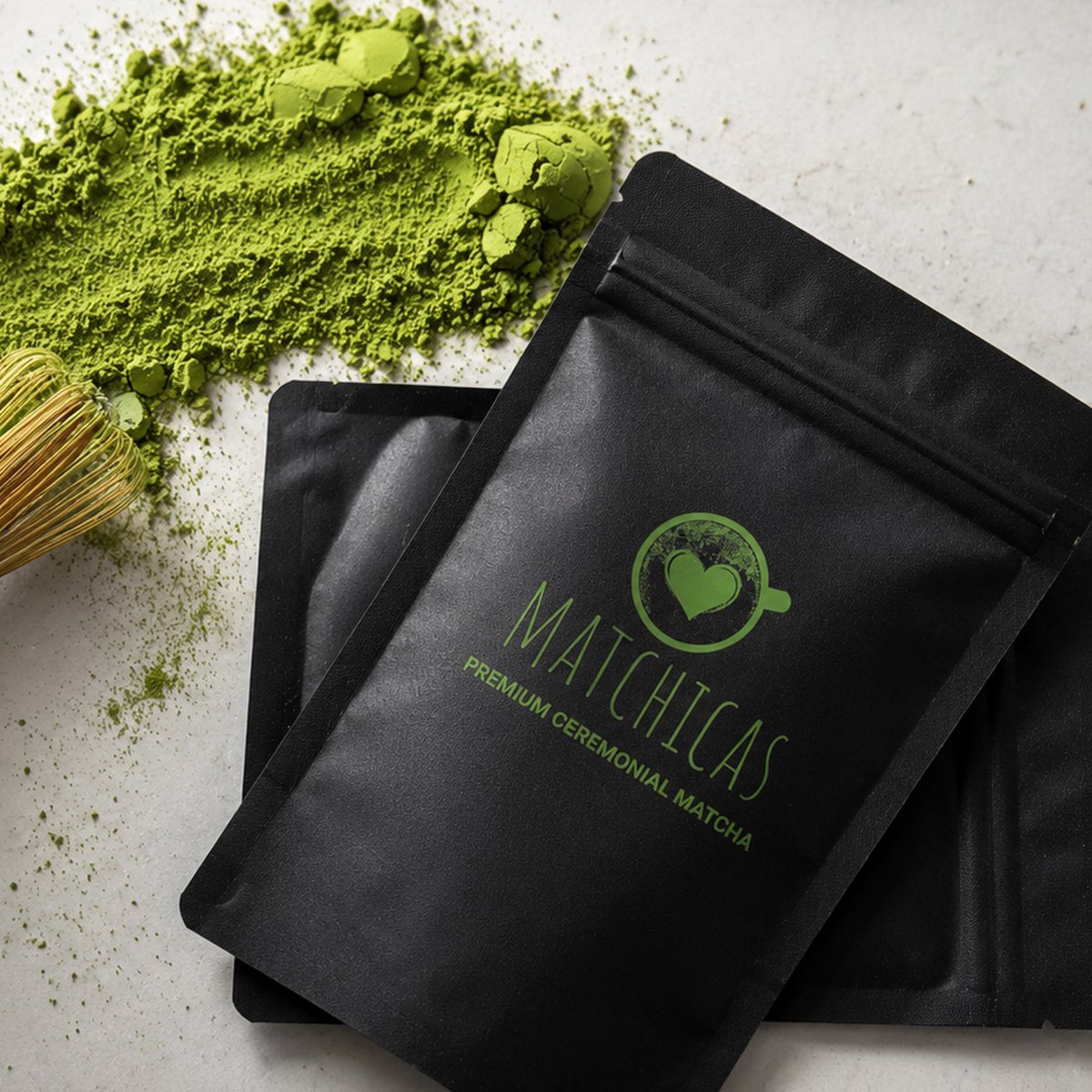 Matchicas Ceremoniële Matcha 50 gram - Eerste Oogst uit Uji, Japan - Handgeplukt & Steengemalen - Matcha Poeder voor Matcha Thee & Matcha Latte