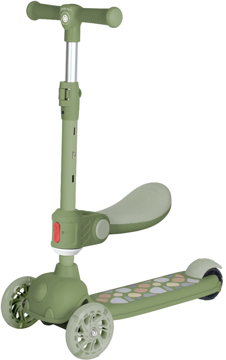 Lorelli Jetster Plus 2-in-1 Step/Loopfiets - Groen - Vanaf 3 jaar