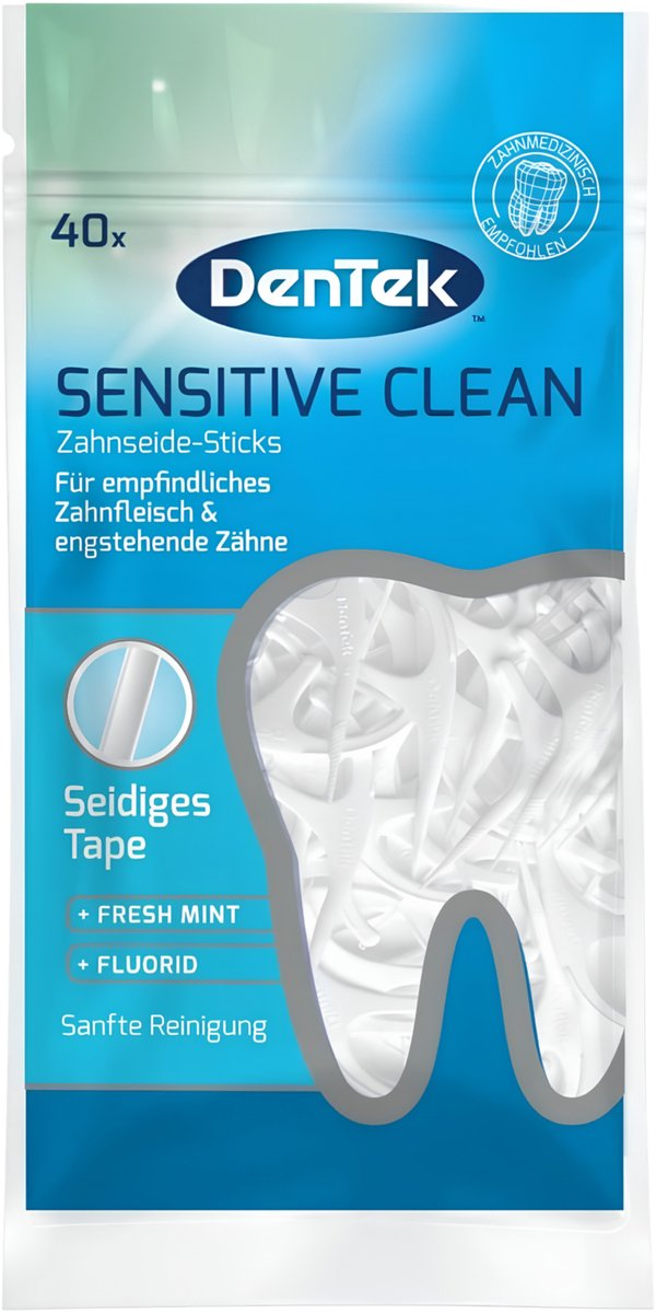DenTek Sensitive Clean flosboogjes - zacht flosdraad - 40 stuks