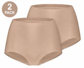 ten Cate Dames High Waist – Secrets – 2-Pack – Walnoot – Maat M– Naadloos & Comfortabel Ondergoed – Fluweelzachte Afwerking – Voordeelverpakking