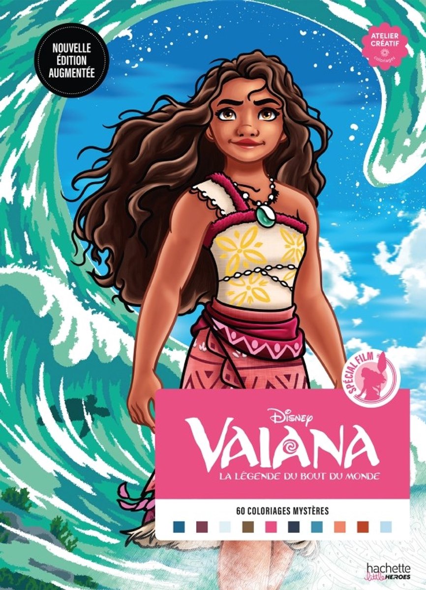 COLORIAGES MYSTERES SPECIAL film Vaiana New Edition - Kleuren op nummer - Hachette