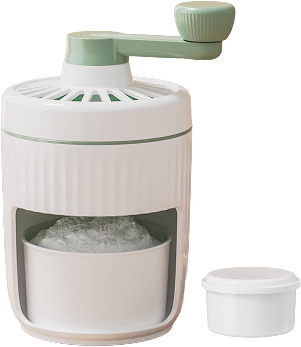 Scheermachine - Molencrusher - Zelfgemaakte Desserts - Handmatig en Draagbaar - 13.6 cm Diameter - Groen