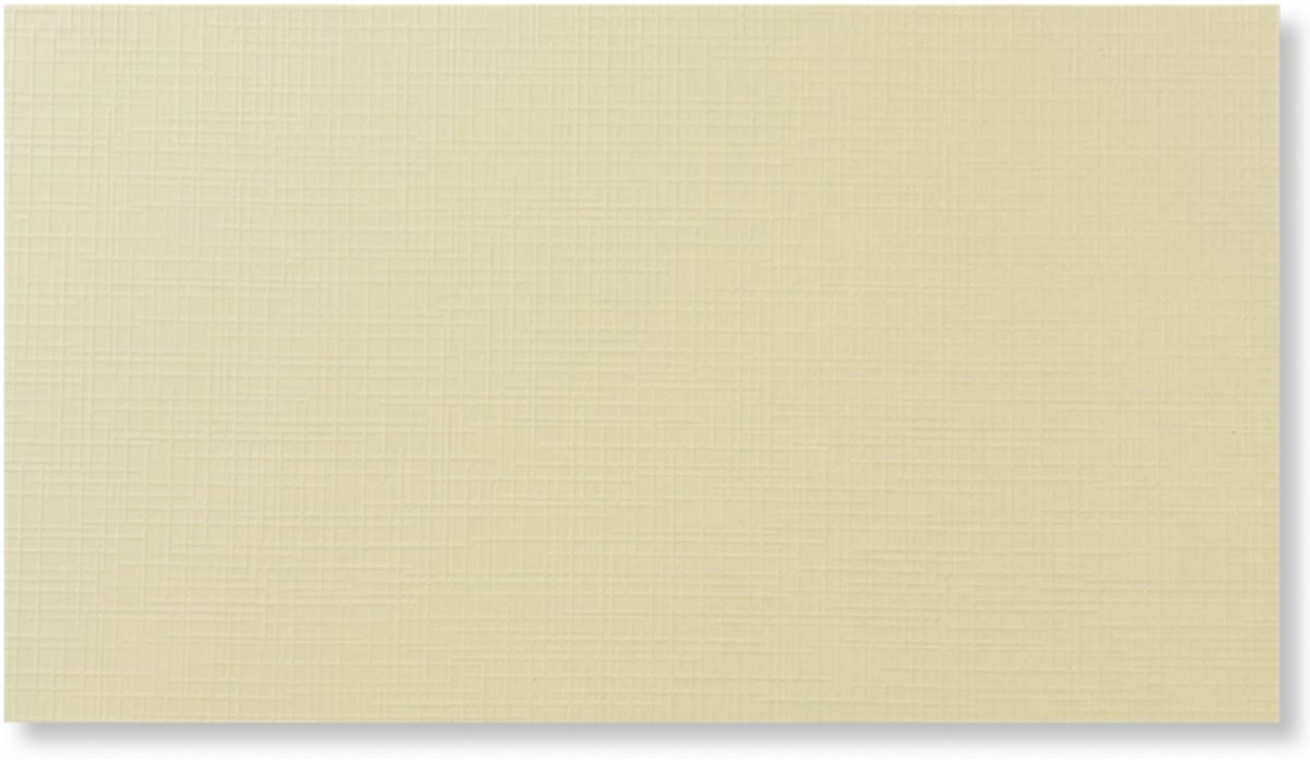 Luxe Linnen kaartenpapier - Vierkant Linnenkarton - Créme - 80 vellen - 27x13,5 cm - 220 grms - voor 13,5x13,5 vierkante kaarten - Past in 14x14 envelop