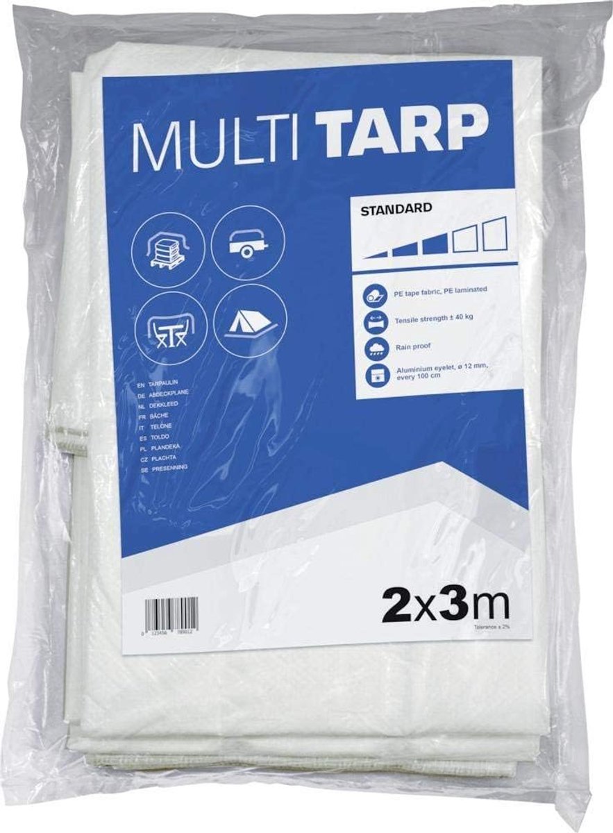 Beschermend zeil - Multi-purpose zeil - Tuin bescherming - Waterdicht materiaal - 4 x 6 meter - Grijs