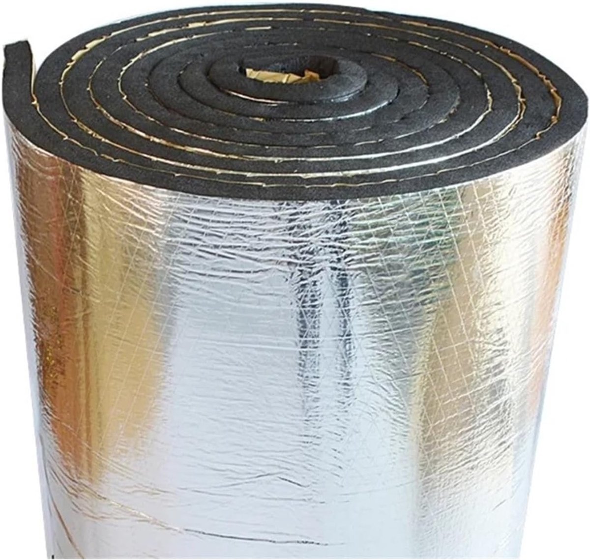 Geluidsisolatie Mat - Auto Dichtingsmat - Rijcomfort Verhogen - Aluminium Folie Afwerking - 50 x 200 cm - Zilver