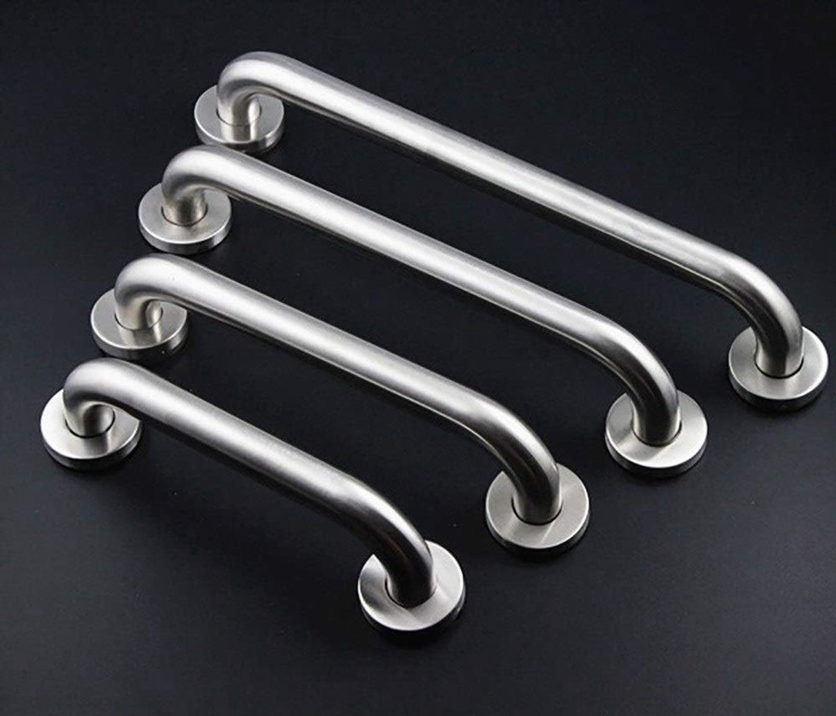 Badkamerbeugel - Veiligheidsgreep - Voorkomt Uitglijden - Roestvrij Staal - 58 cm - Zilver