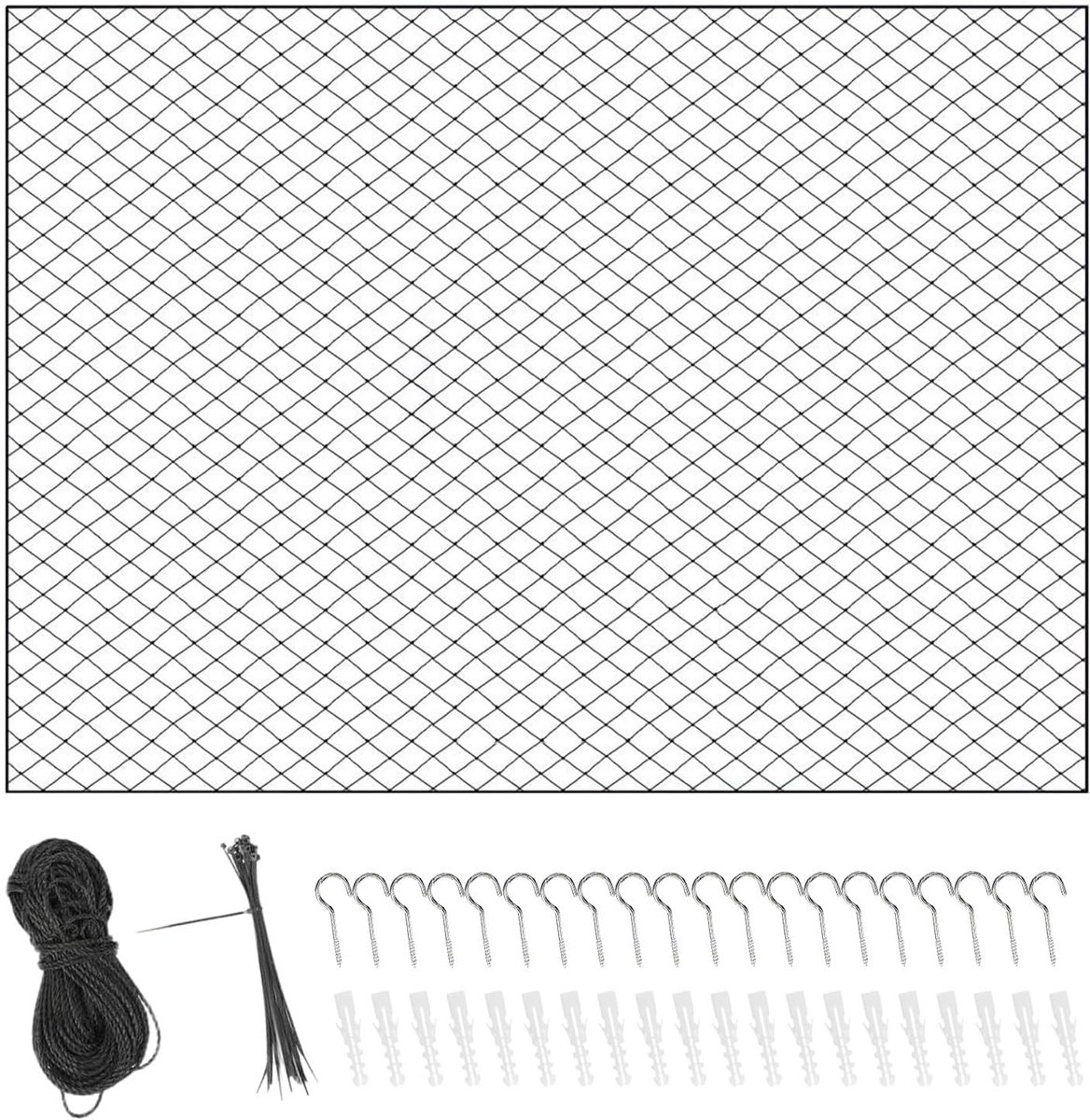 Veiligheidsnet Kat - Balkonhek - Valpreventie Huisdier - Verstelbaar Ontwerp - 300x200cm - Transparant