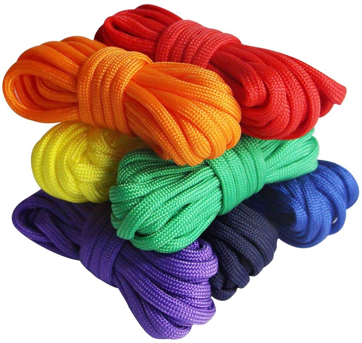 Dailygoods- Paracord Touw 4mm - 7 Strengen - 3 Meter - Multifunctioneel - Hondenhalsband/Sleutelhanger - Trekkracht 550 Pond - Survivaltouw