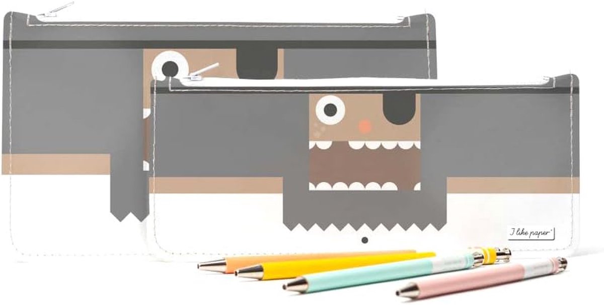 Etui voor pennen - Pennendoosje Opberg - School Spullen - Scheurvast Waterafstotend - 21 x 88 cm - Piraat