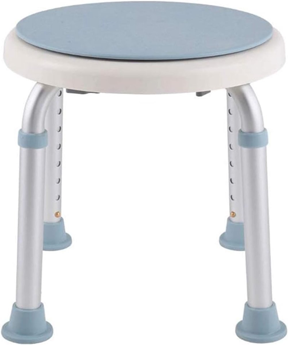 Douchekruk Roterend - Badkruk Zitting - Veilig Douchen - Draaibare Zitting - 36-51 cm Hoogte - Wit
