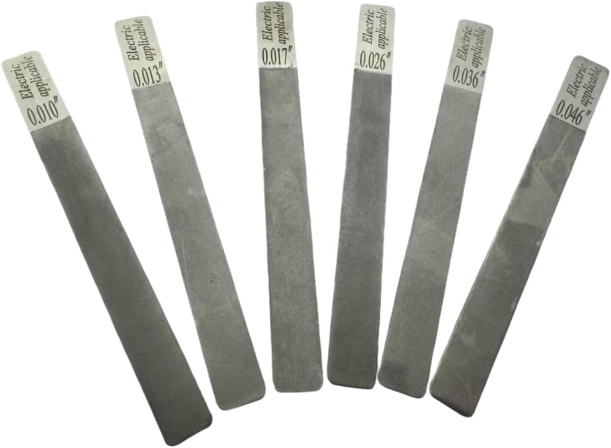 Gitaartoetsvijlen set - Toets onderhoud - Instrument reparatie - 6-delig precisie gereedschap - 13 cm lengte - Meerkleurig