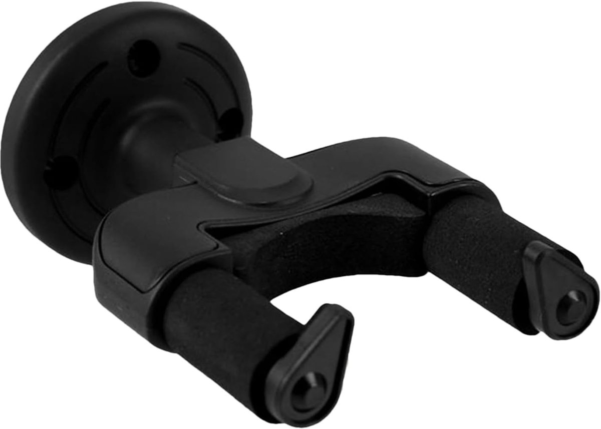 Gitaar Wandbeugel - Instrumenten Hanger - Muziek Opslag - V-vormige Greep - 14 x 9.5 x 2 cm - Zwart