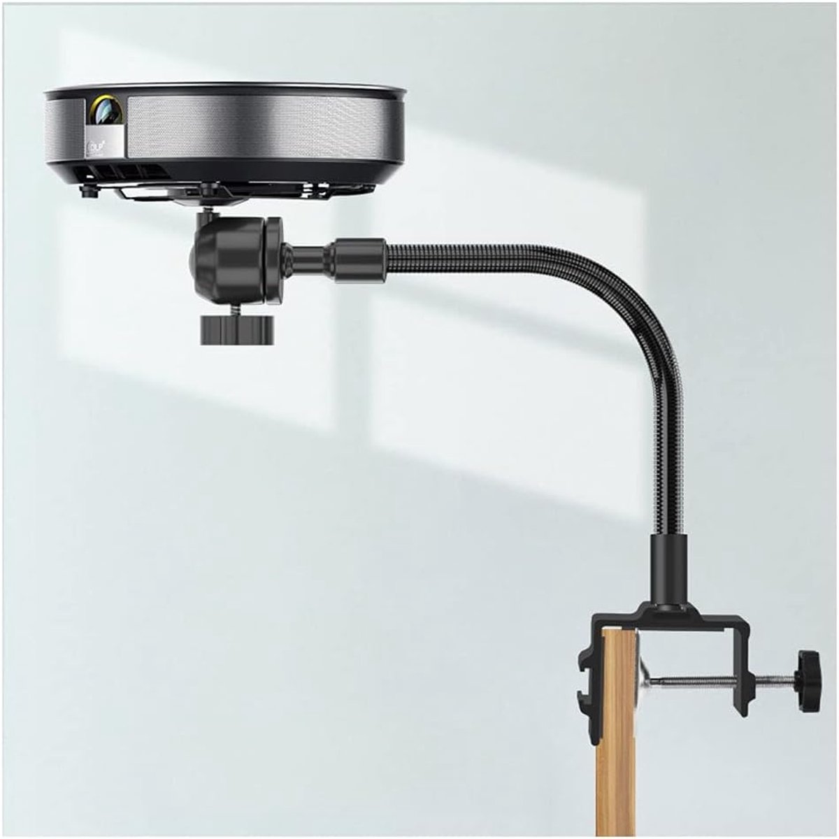 Projector Beugel - Projector Standaard - Thuisbioscoop Inrichten - Flexibele Zwanenhals - 35 cm - Zwart