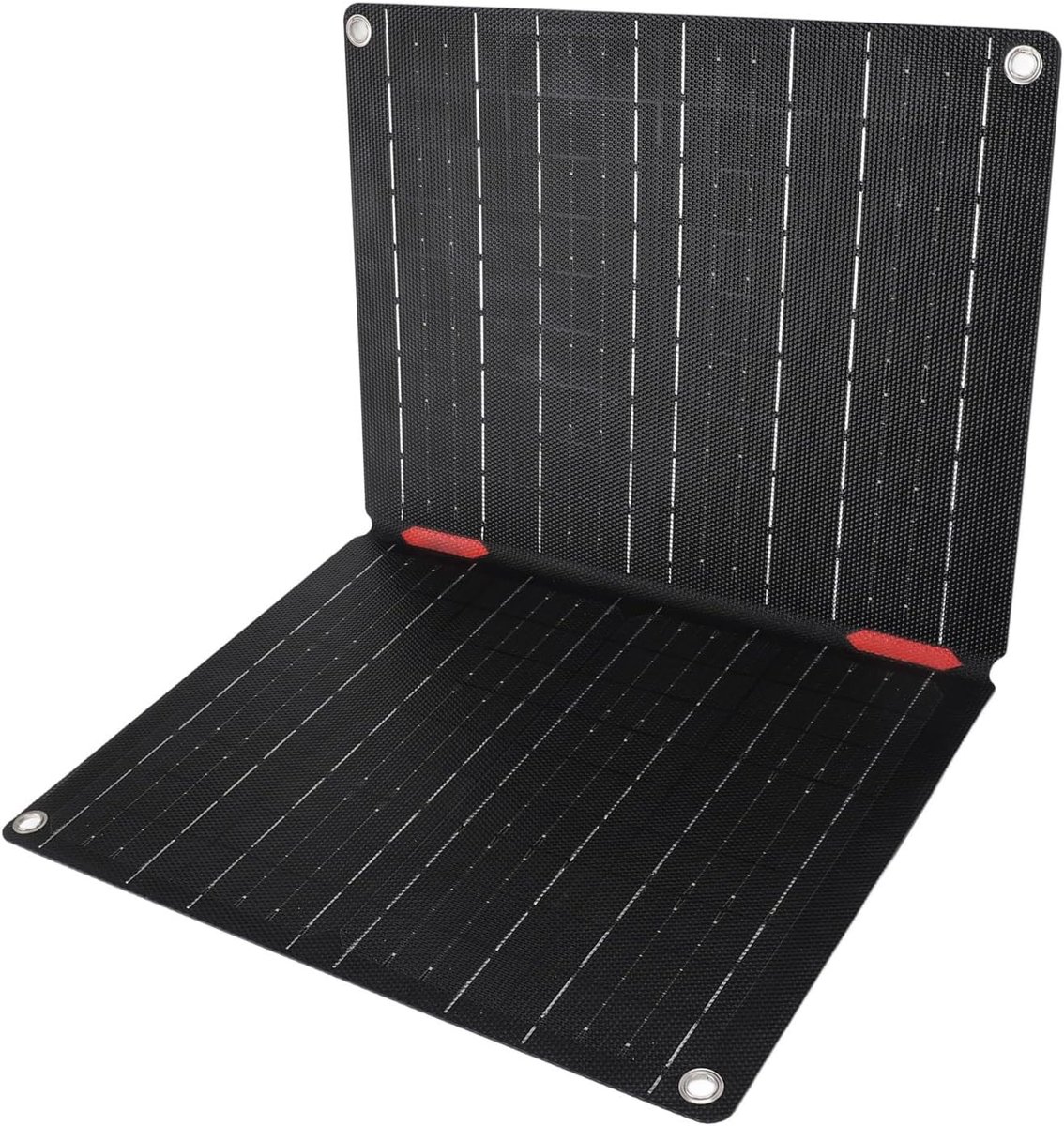 Opvouwbaar Zonnepaneel - Draagbare Oplader - Kamperen en Reizen - 60W ETFE Vermogen - 45x29x4 cm - Zwart