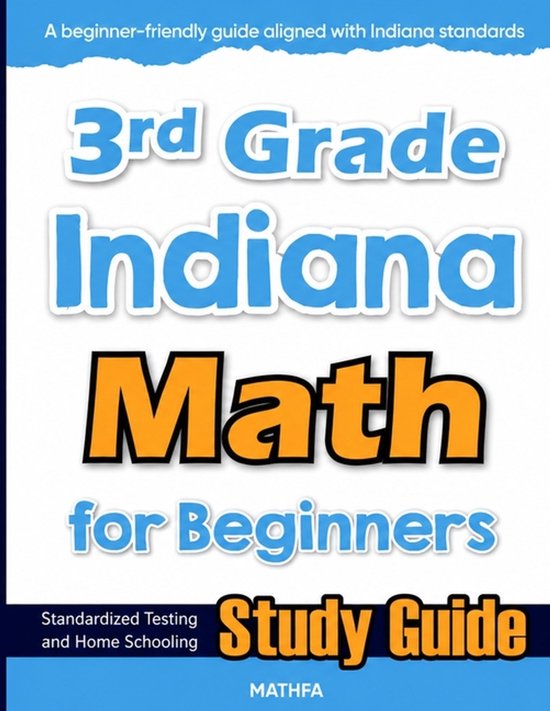 3rd Grade Indiana Math for Beginners - cover