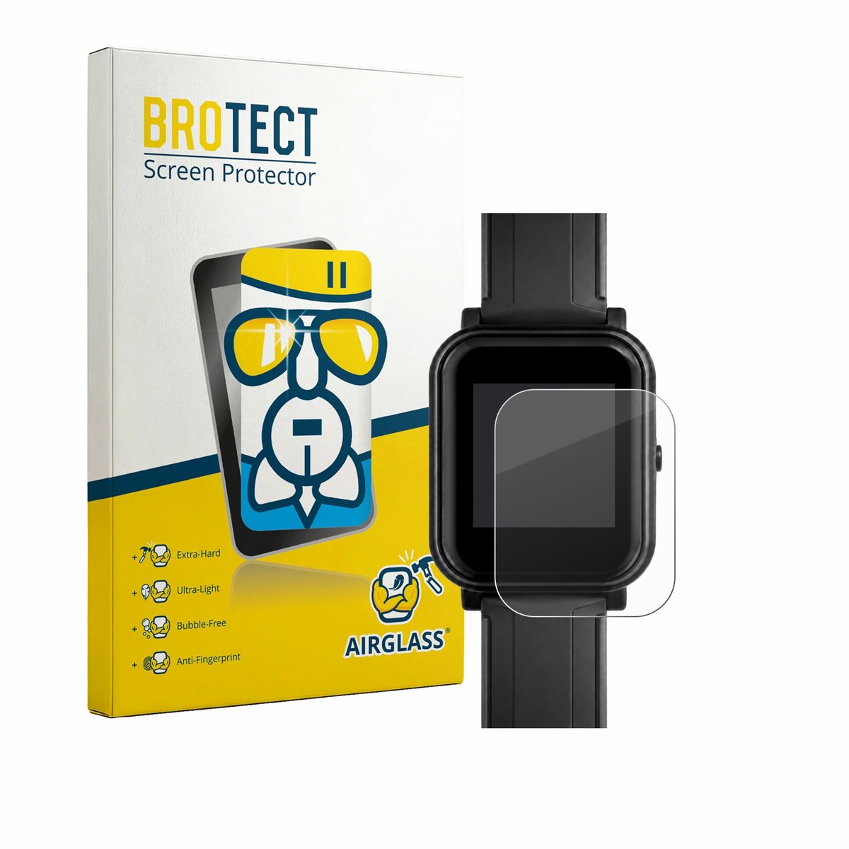 Screenprotector voor Bangle.js 2 Beschermglas transparant