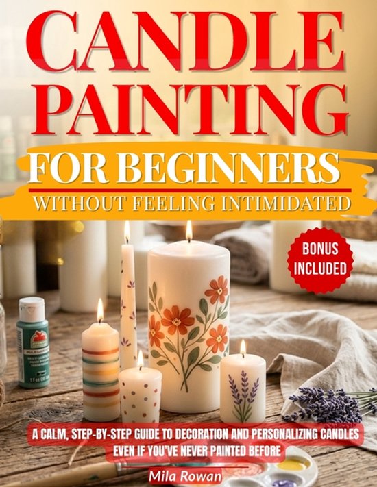 Hand-Painted Candle Studio- Candle Painting for Beginners Wi ... - cover