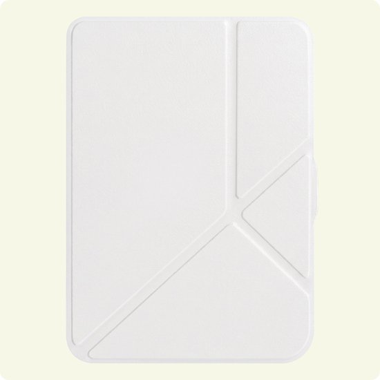 Hoes Geschikt voor Kobo Clara HD - E-reader Bescherm Hoesje Case Sleep Cover Trifold - Hoes Geschikt voor Kobo Clara HD Hoesje - Wit — afbeelding 4