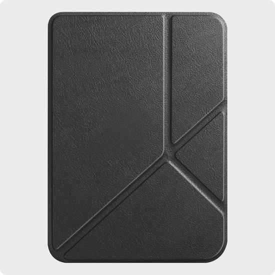 Hoes Geschikt voor Kobo Clara 2E Hoesje Bookcase Cover Hoes Trifold - Hoesje Geschikt voor Kobo Clara 2E Hoes Cover Case - Zwart — afbeelding 5