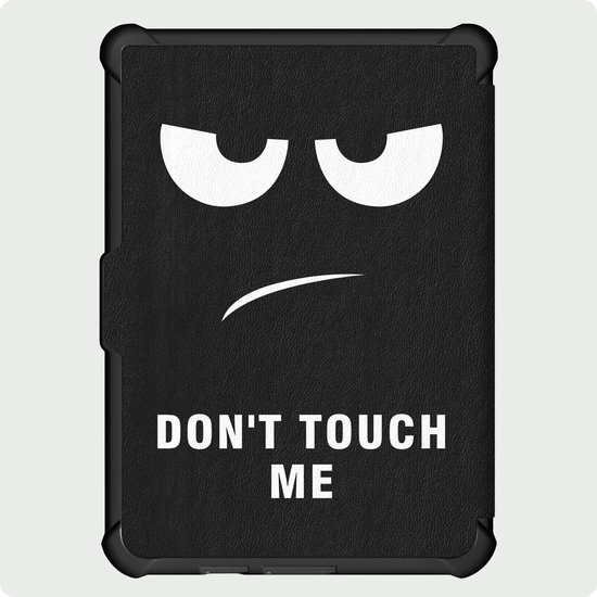 Hoes Geschikt voor Kobo Clara HD Hoesje Bookcase Cover Hoes Trifold - Hoesje Geschikt voor Kobo Clara HD Hoes Cover Case - Don't Touch Me — afbeelding 5
