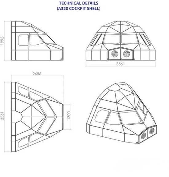Airbus A320 Shell for HomeCockpit Users van Airbus. — afbeelding 3
