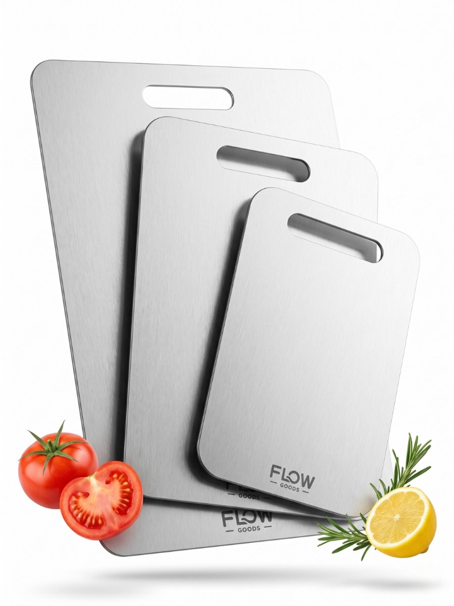 Flow Goods RVS Snijplank 3 stuks
