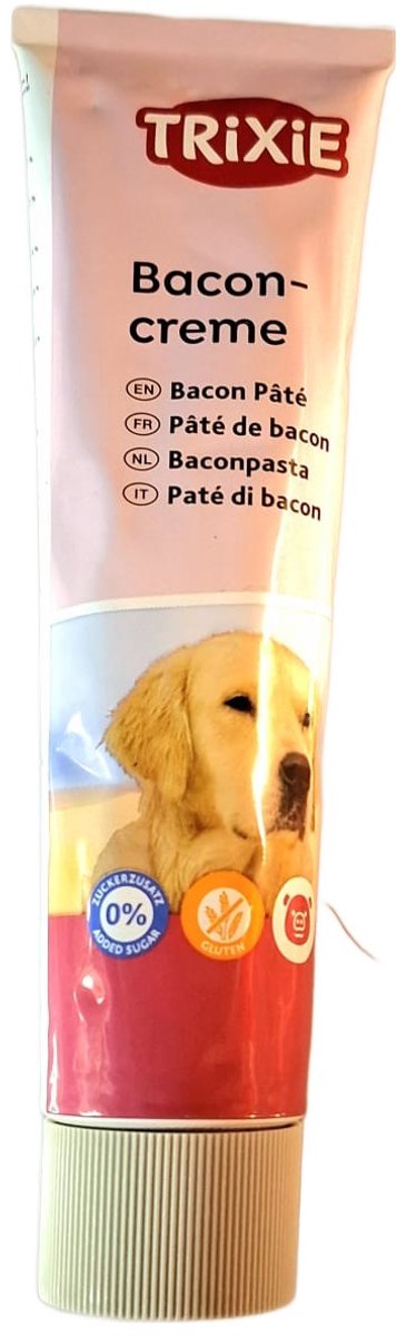 Trixie - Bacon cream - Beloning hond - Hondensnack - 110 gram - 1 tube - Honden training - Hondensnack