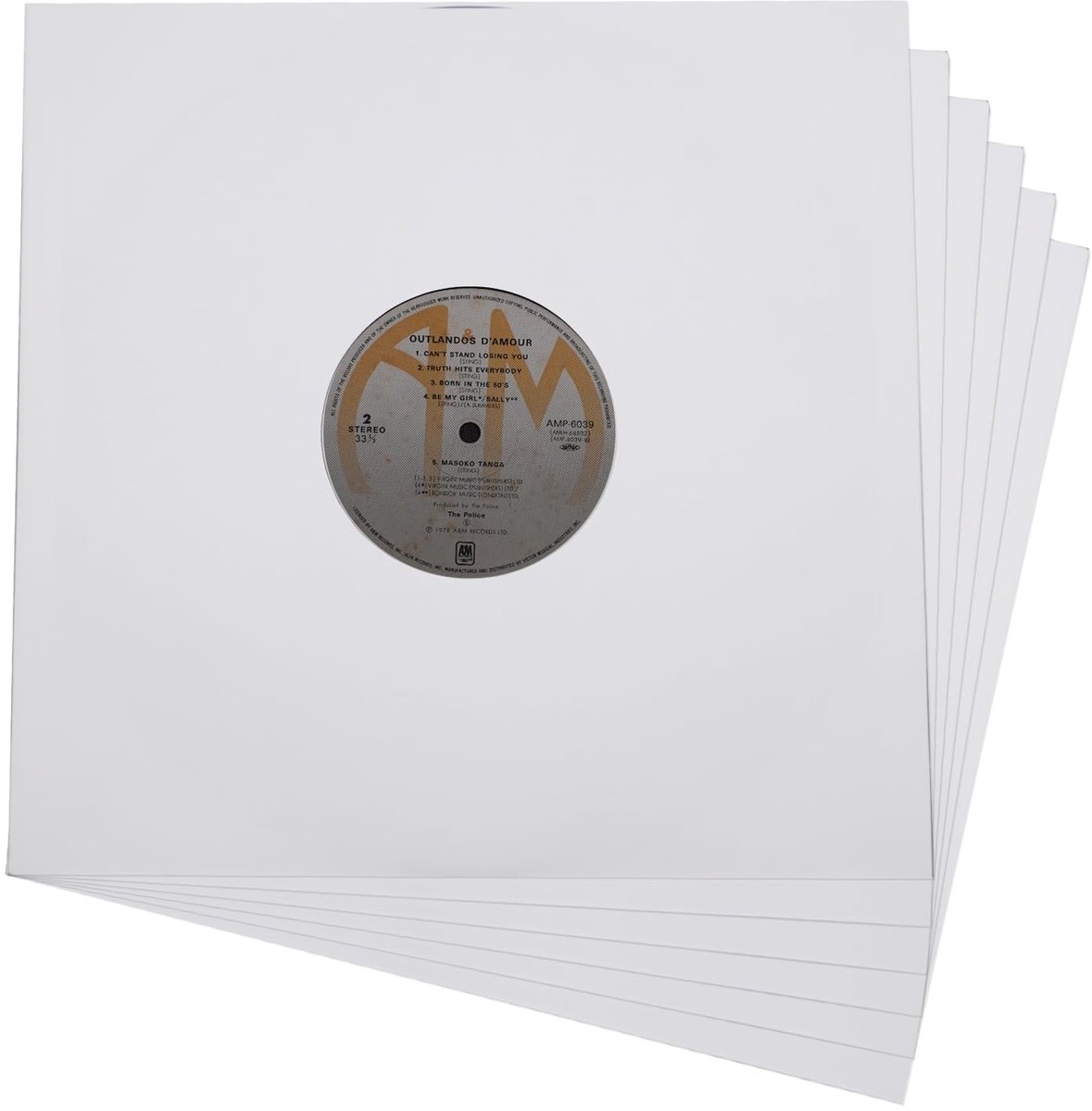 Omgoods - Set van 20 Binnenhoezen voor Grammofoonplaten